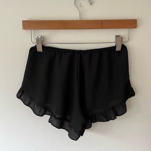 Sheer Ruffle shorts